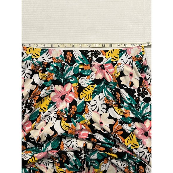 Layne Bryant Floral‎ Wide Leg Culottes Elastic Waist Pockets Size 14/16 - Picture 6 of 10